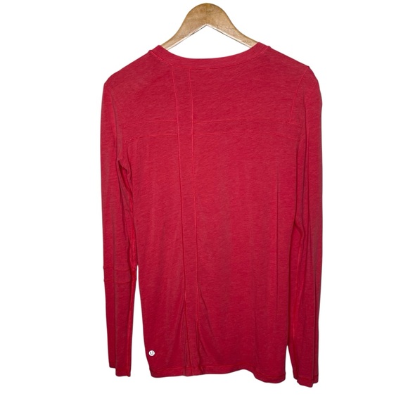 lululemon Promenade Long Sleeve Love Red Sz 12 - Picture 8 of 13